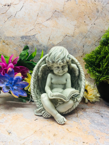 Guardian Angel Cherub Grave Memorial Statue Garden Ornament Graveside Sculpture-Everything Else:Memorials & Funerals:Grave Ornaments & Memorials-OsirisTradingUK