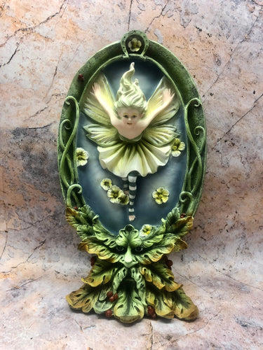 Spring Fairy and Greenman Display Figurine Statue Ornament Mythical Creatures Collection Hand Made from Resin-OsirisTradingUK